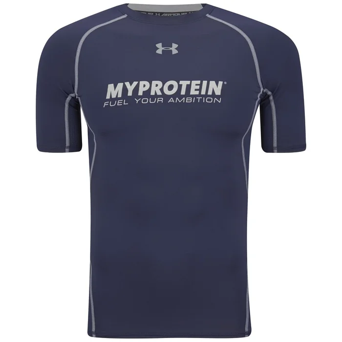 Camiseta de Compresion de Manga Corta Under Armour® Heatgear - Hombre - Color Azul