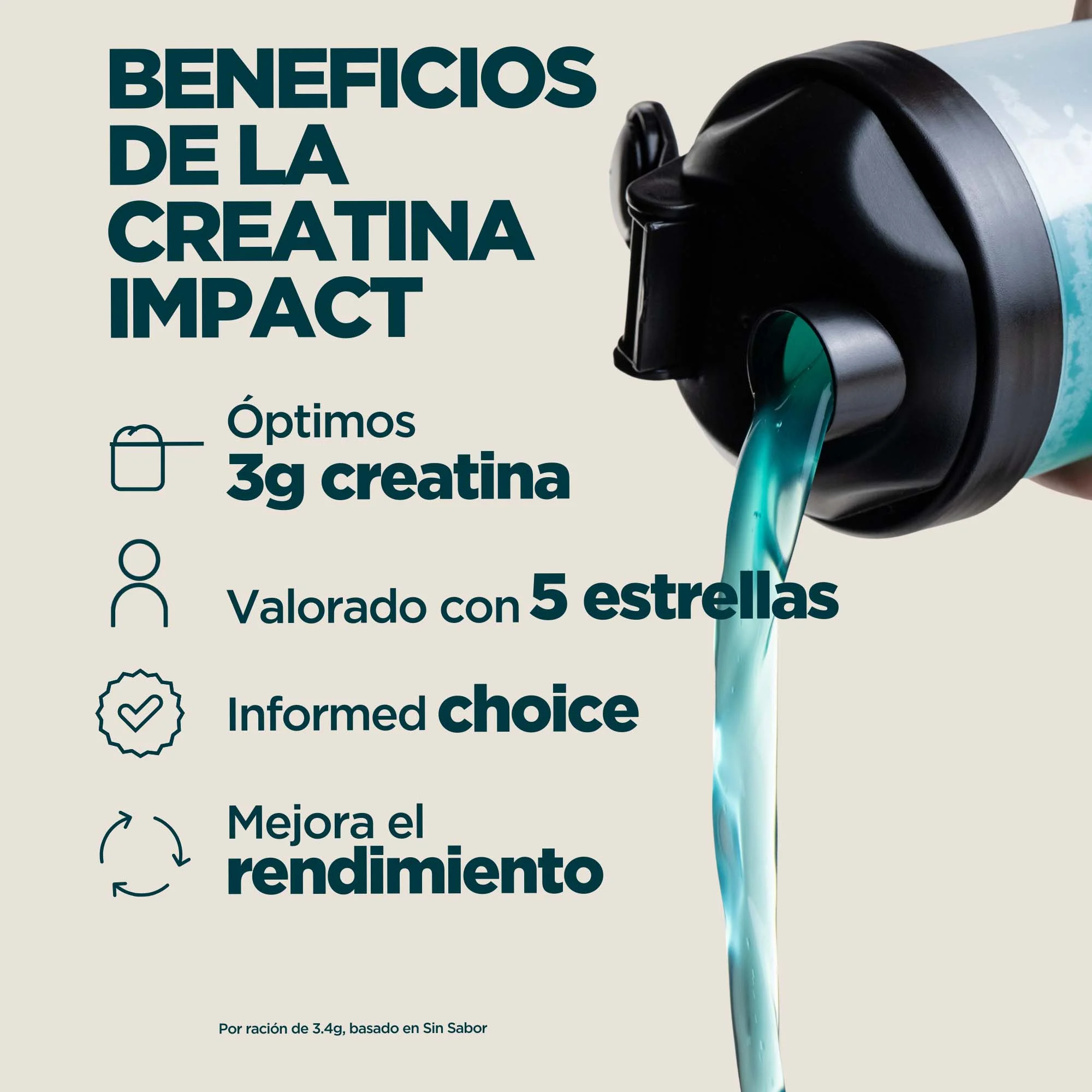 Creatina Monohidrato en polvo