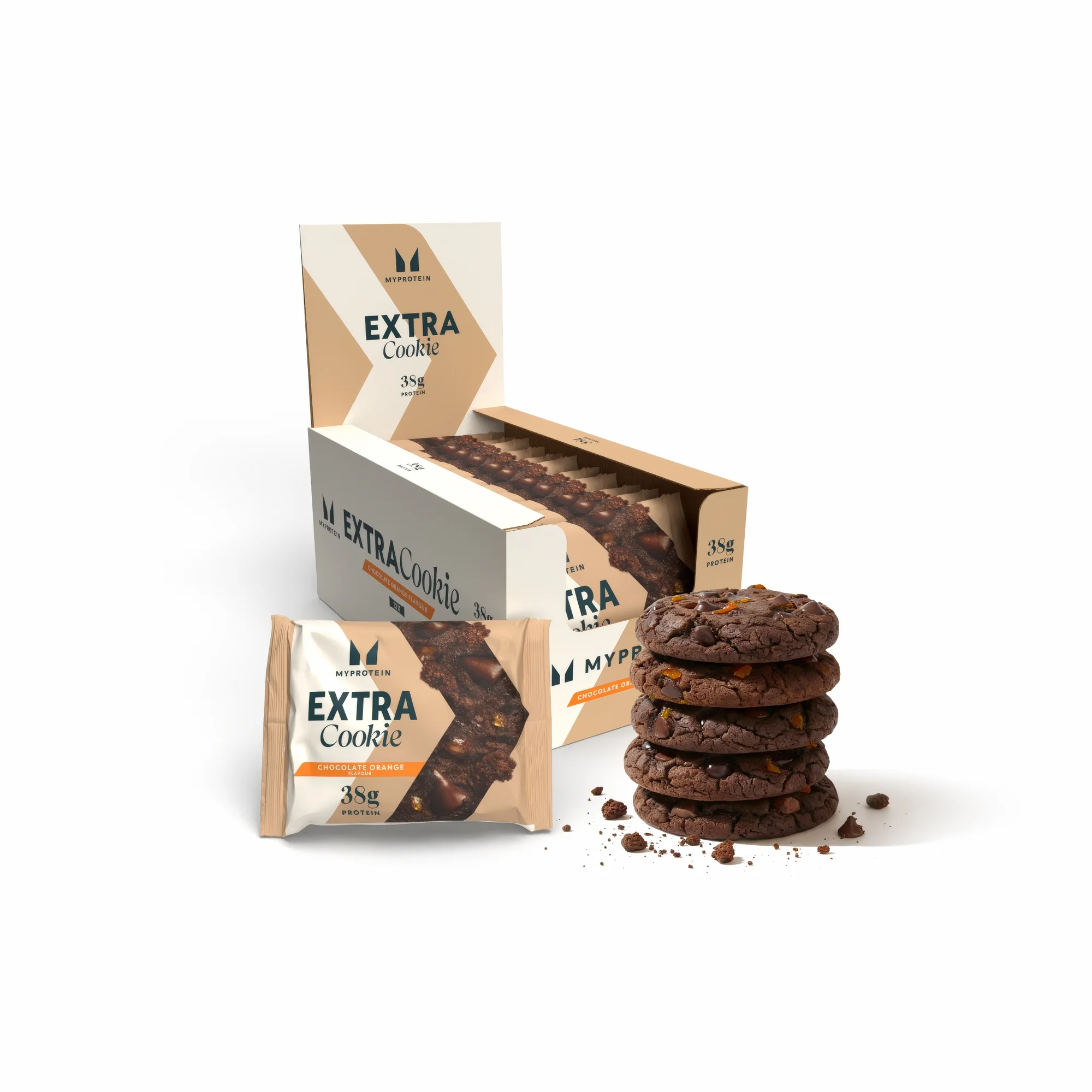 Cookie Proteica - 12 x 75g - Chocolate con Naranja Imagen 1