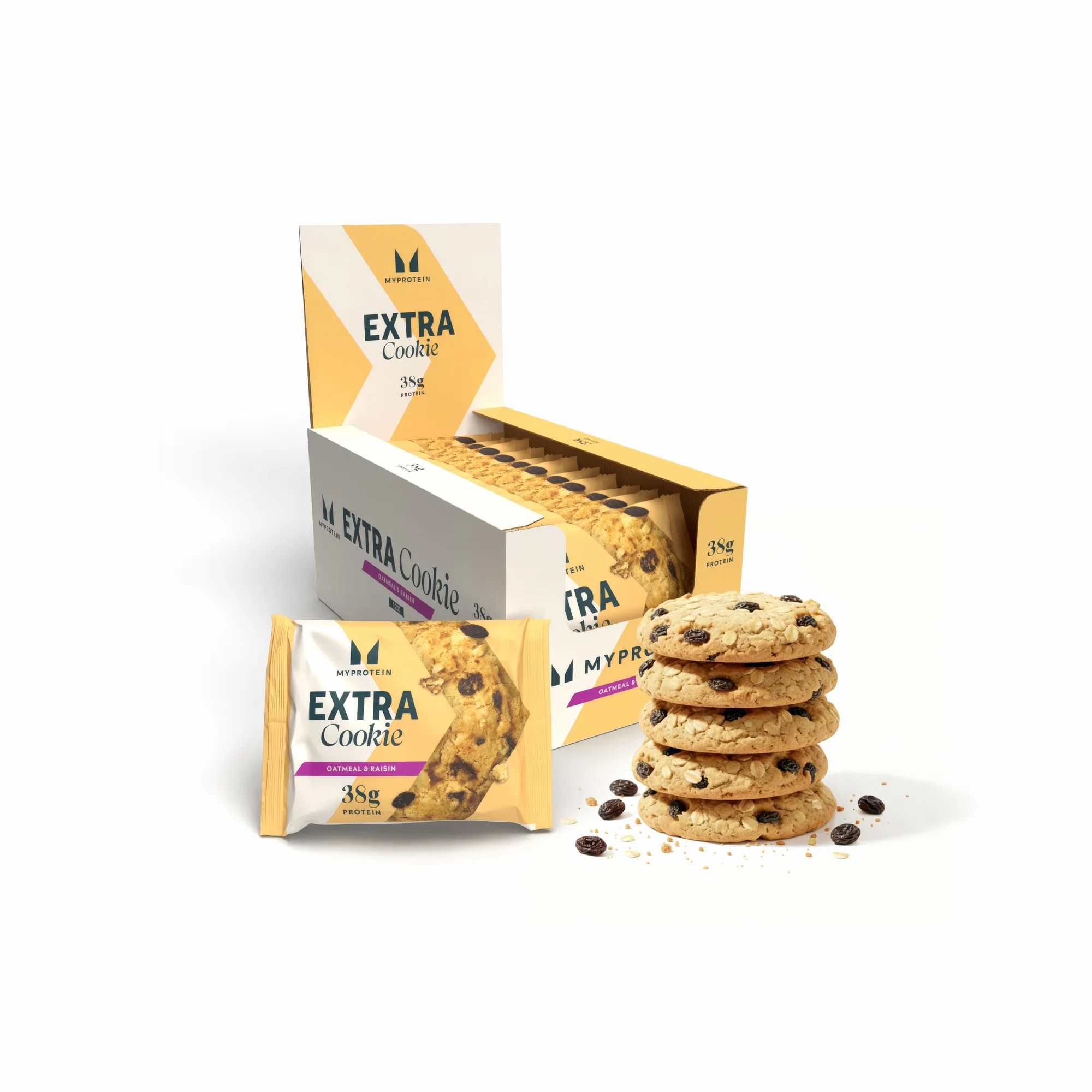 Cookie Proteica - 12 x 75g - Oatmeal and Raisin Imagen 1
