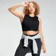 Top corto Essentials Training Energy para mujer de MP - Negro