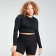 Top corto sin costuras Shape para mujer de MP - Negro