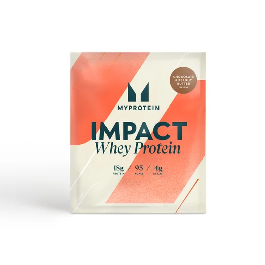 Impact Whey Protein (Muestra) - 25g - Mantequilla de Cacahuete con Chocolate - Nuevo y Mejorado