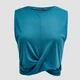 Crop Top Power Twist Front - Deep Lake