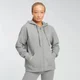 Sudadera con capucha y cremallera integral Essentials para mujer de MP - Gris jaspeado