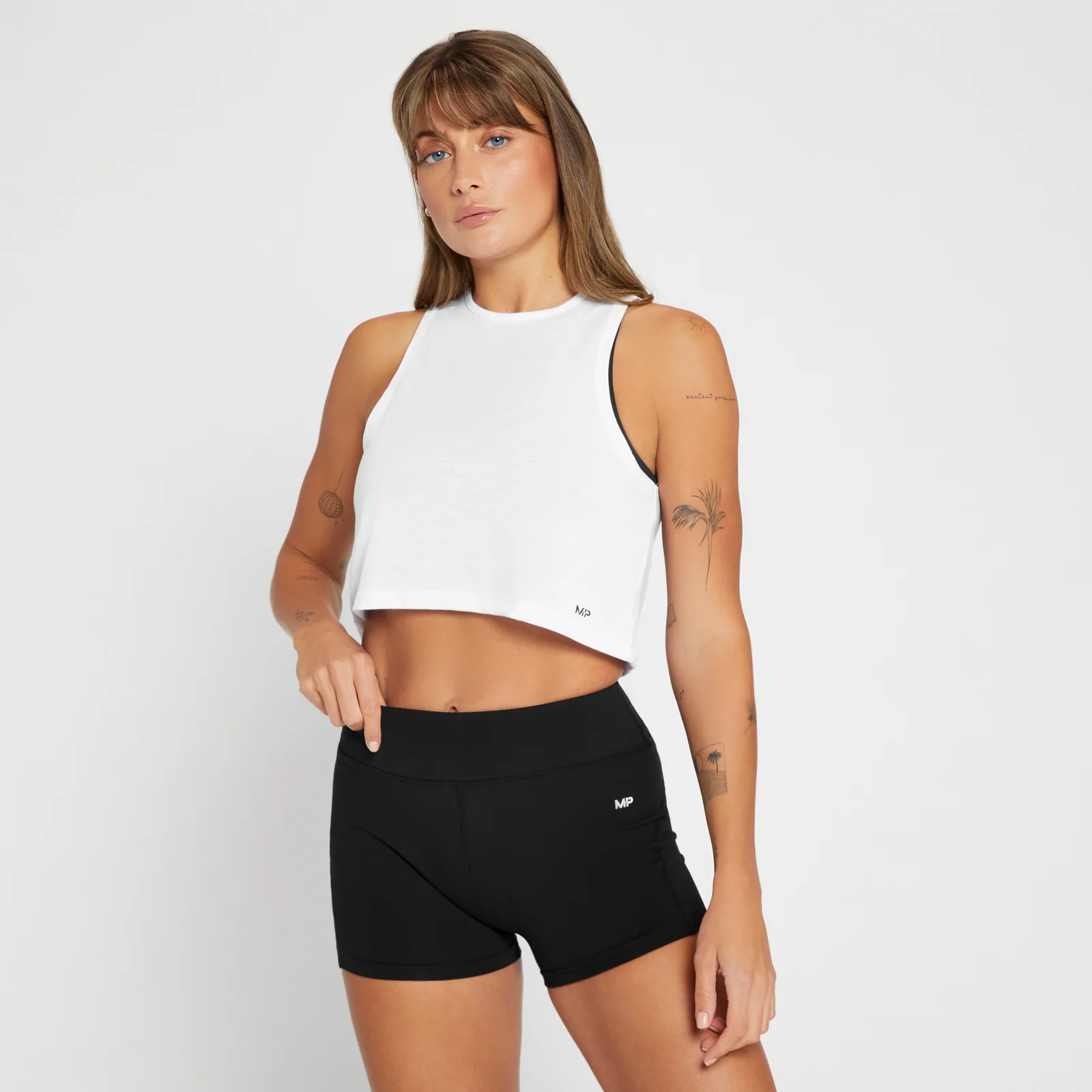 Top corto sin mangas Reach para mujer de MP - Blanco - XS Imagen 1