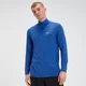 Camiseta con Cremallera 1/4 Performance - Cobalto/Negro