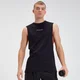 Camiseta Sin Mangas con Sisas Caídas Original Contemporary - Negro