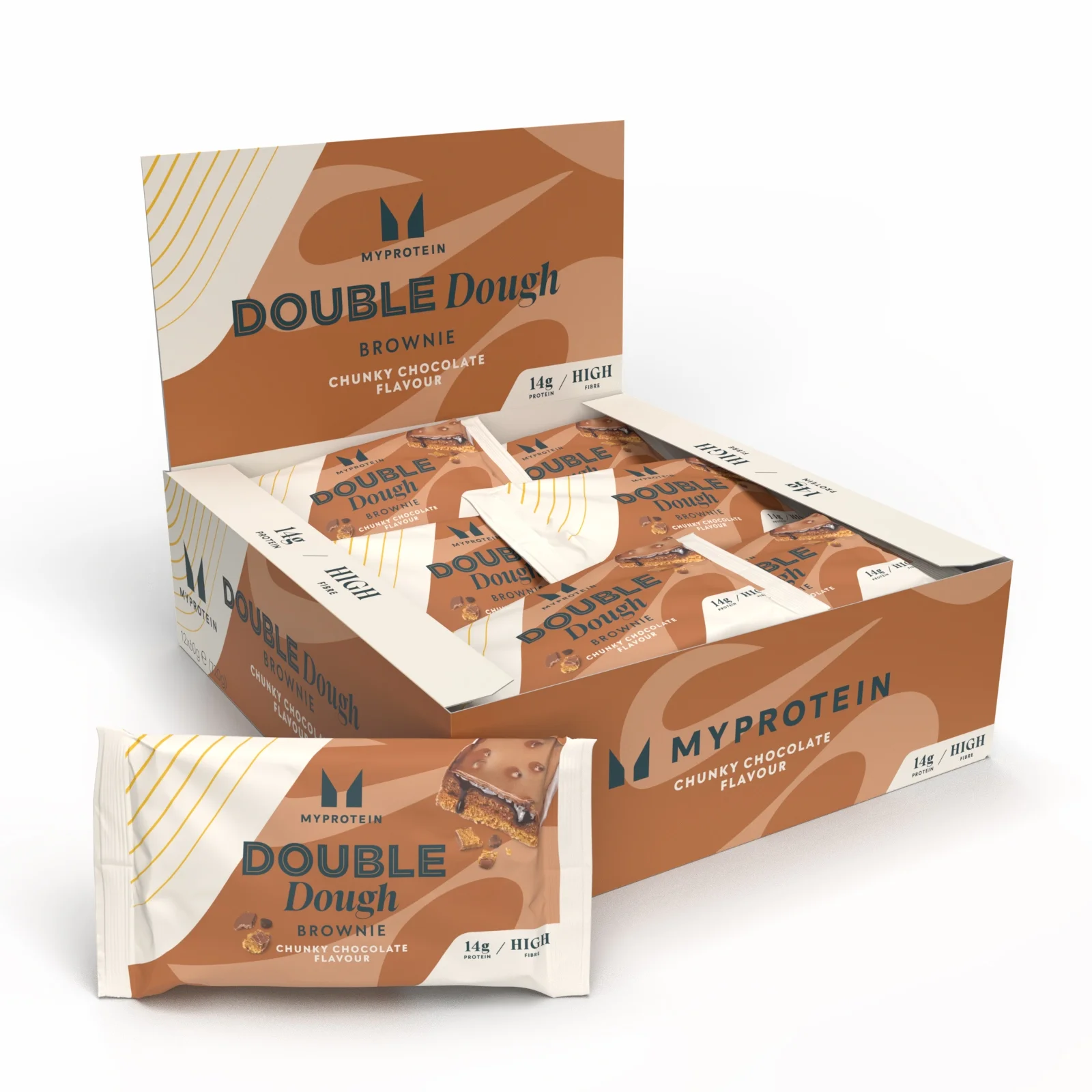 Double Dough Brownie - 12 x 60g - Chocolate Doble Imagen 1