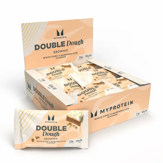 Double Dough Brownie - 12 x 60g - Chocolate Blanco y Malvavisco