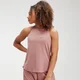 Camiseta sin mangas con espalda nadadora Velocity para mujer de PM - Rosa lavado