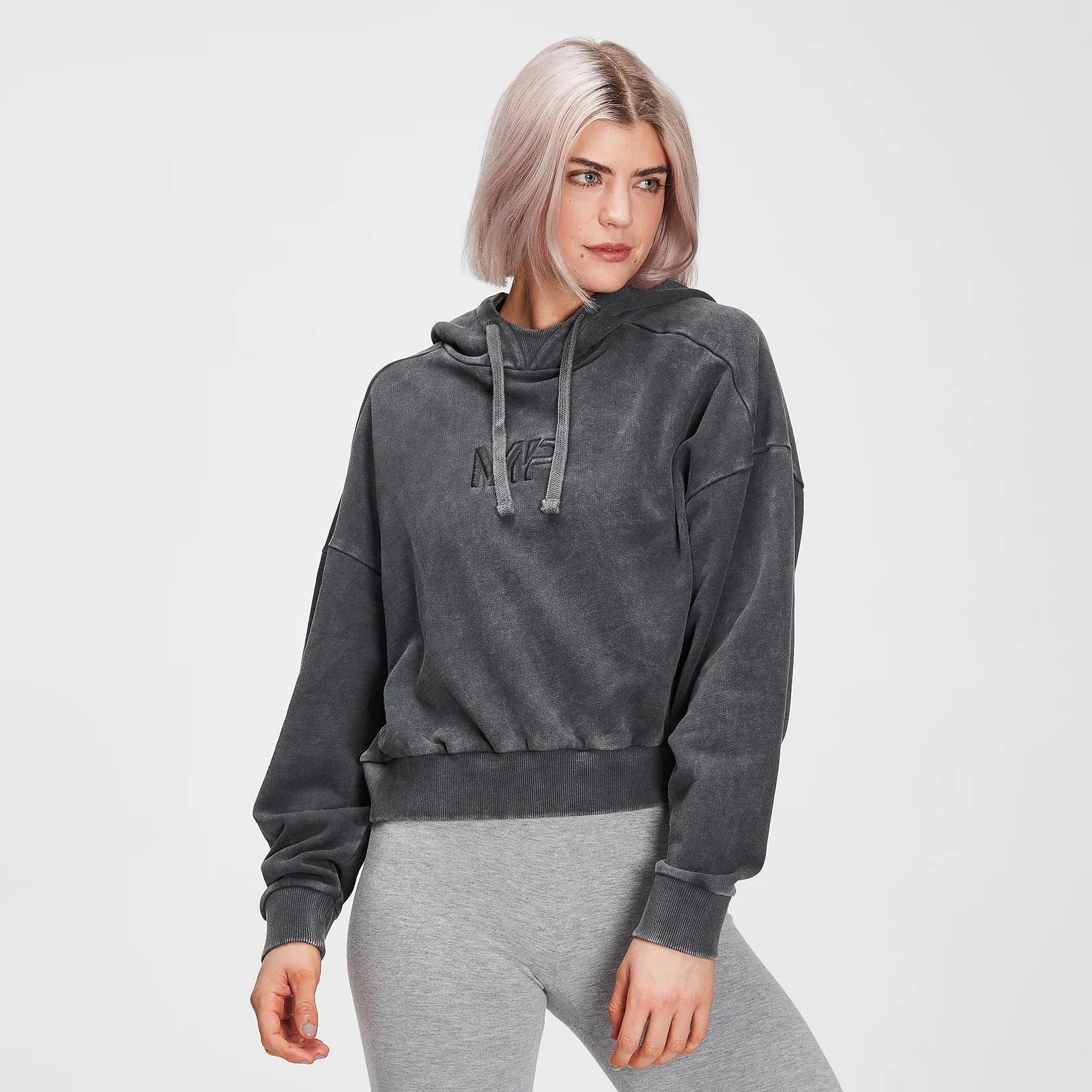 Sudadera con capucha Adapt para mujer de MP - Gris carbón desteñido - XXS Imagen 1