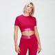 Top corto Textured Adapt para mujer de MP - Rosa fucsia