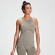 Camiseta de tirantes de entrenamiento sin costuras para mujer de MP - Gris topo