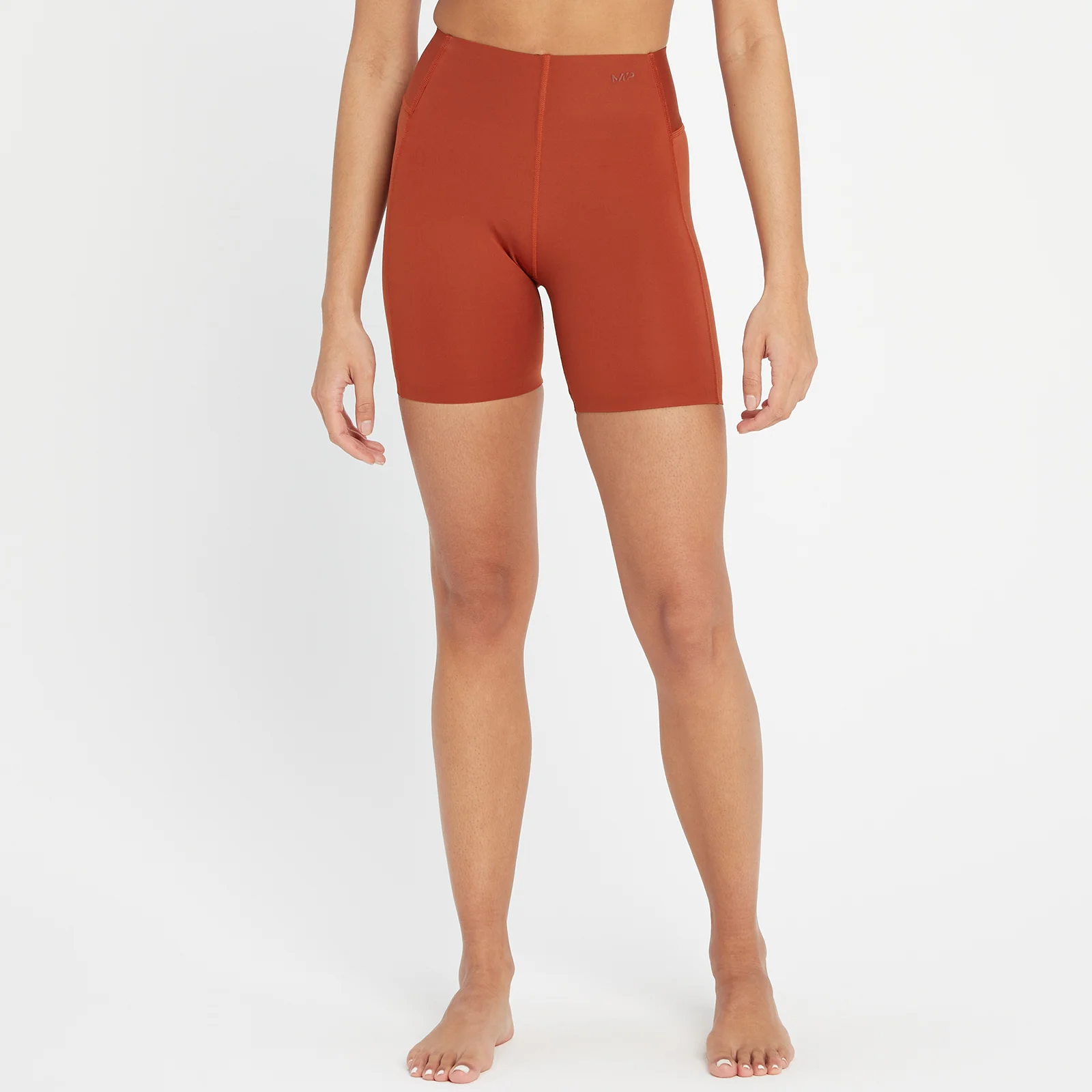 Pantalón corto de ciclismo MP Composure Repreve® para mujer - Rojo óxido - XXS Imagen 1