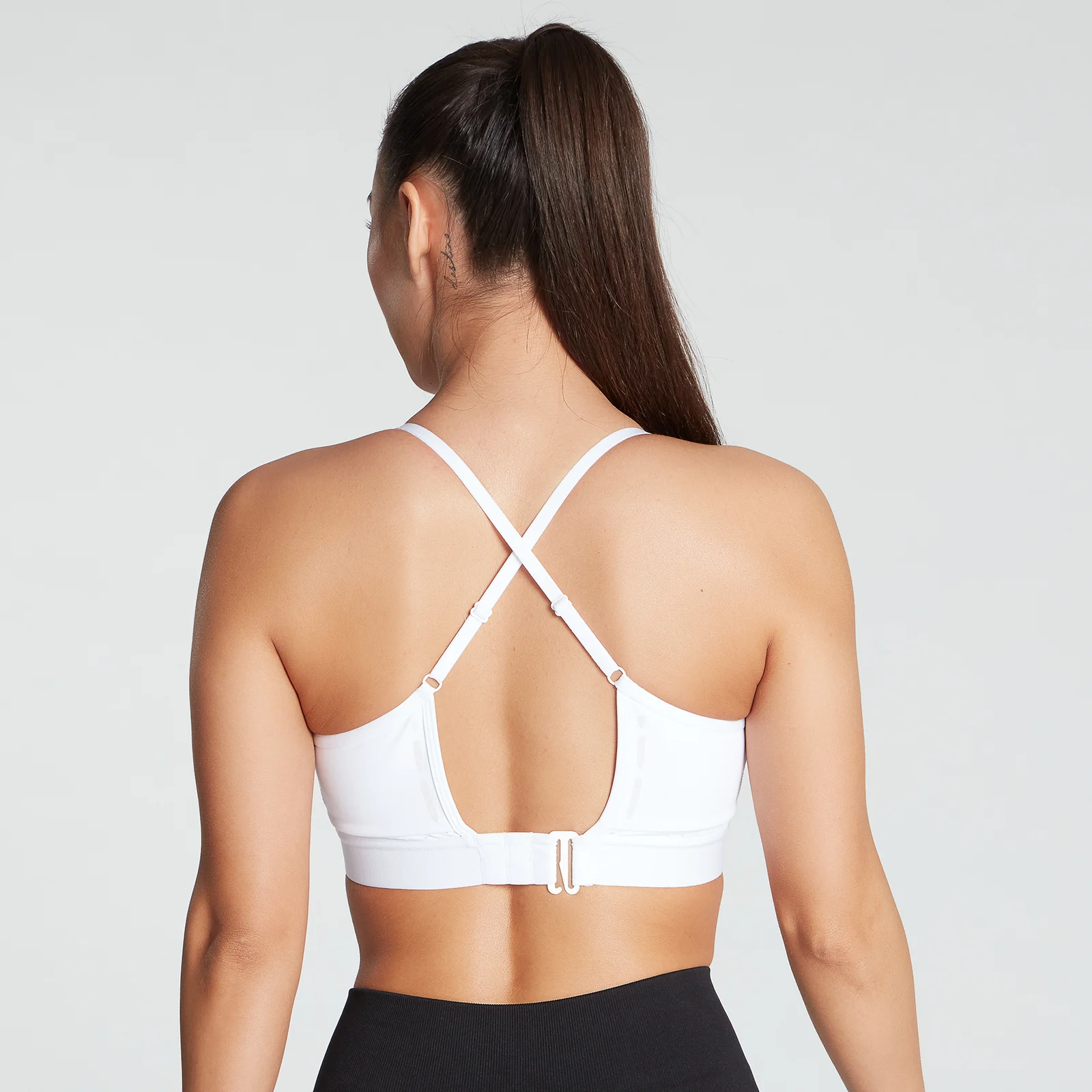 MP Women's Power Ultra Strappy Sports Bra- White - XXS Imagen 1