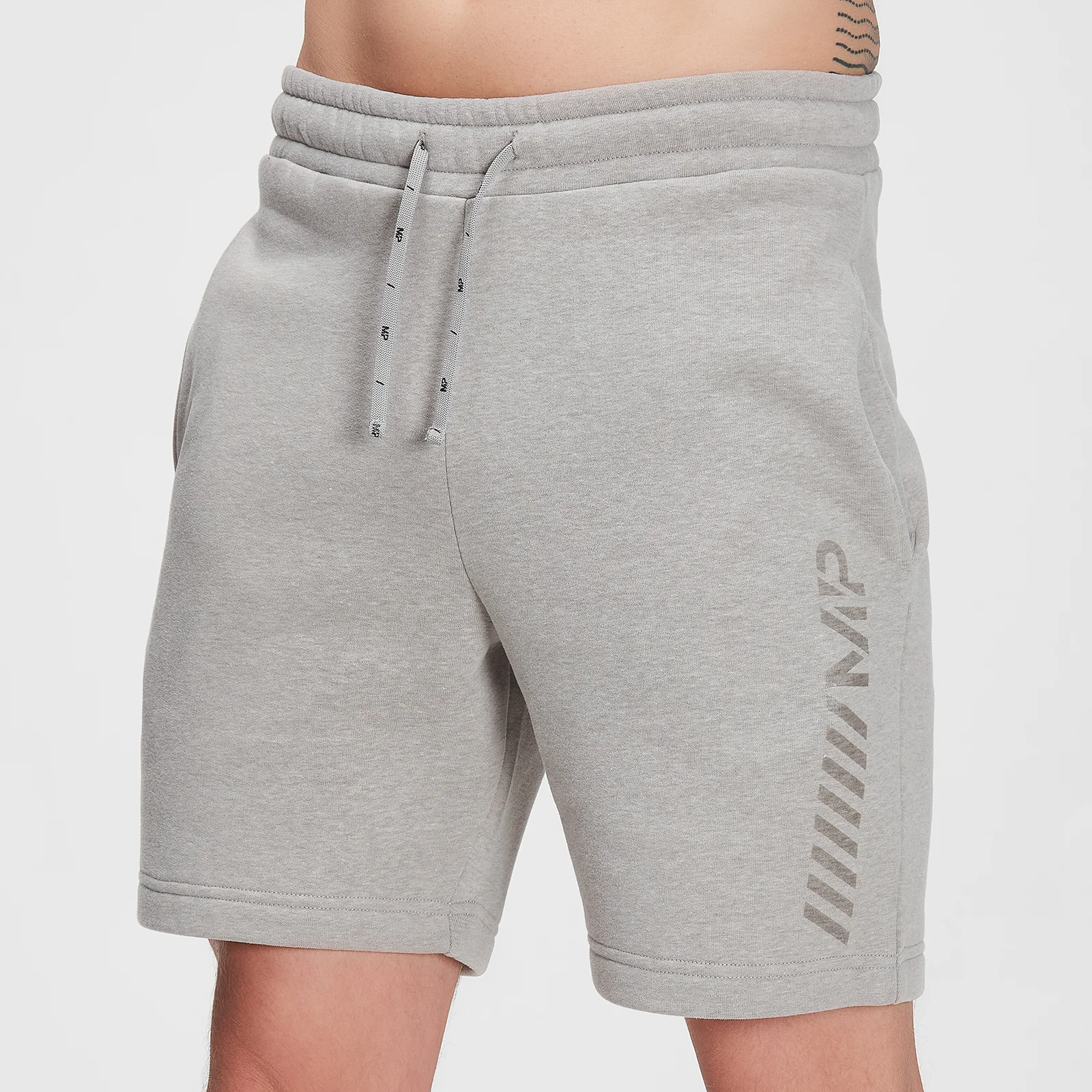Pantalón corto de chándal Tonal Graphic para hombre de MP – Gris tormenta jaspeado - XXS Imagen 1