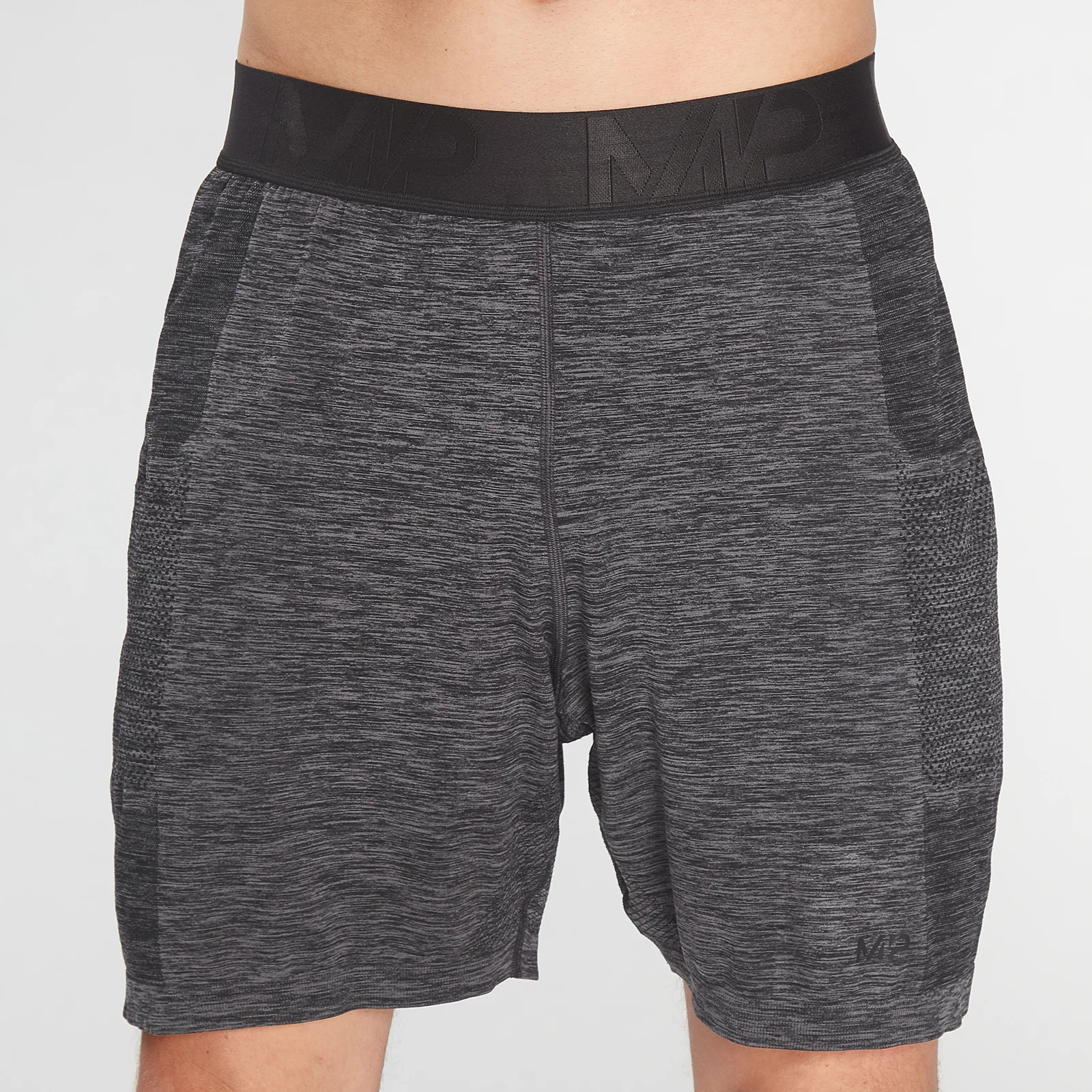 MP Men's Essential Seamless Shorts- Storm Grey Marl - XXS Imagen 1