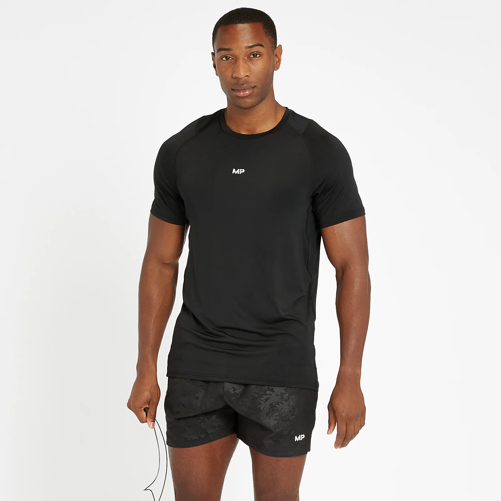 Camiseta de manga corta Engage para hombre de MP - Negro - XXS Imagen 1