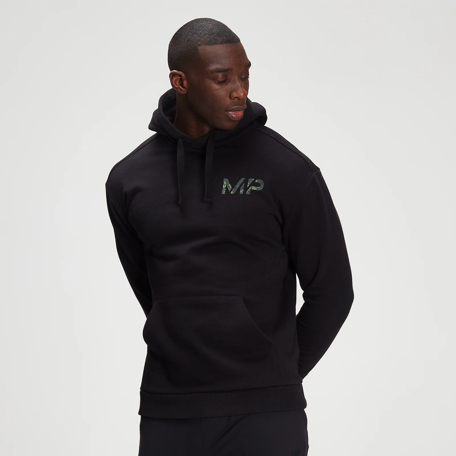 Sudadera con capucha con estampado de camuflaje lavado Adapt para hombre de MP - Negro - XXS Imagen 1