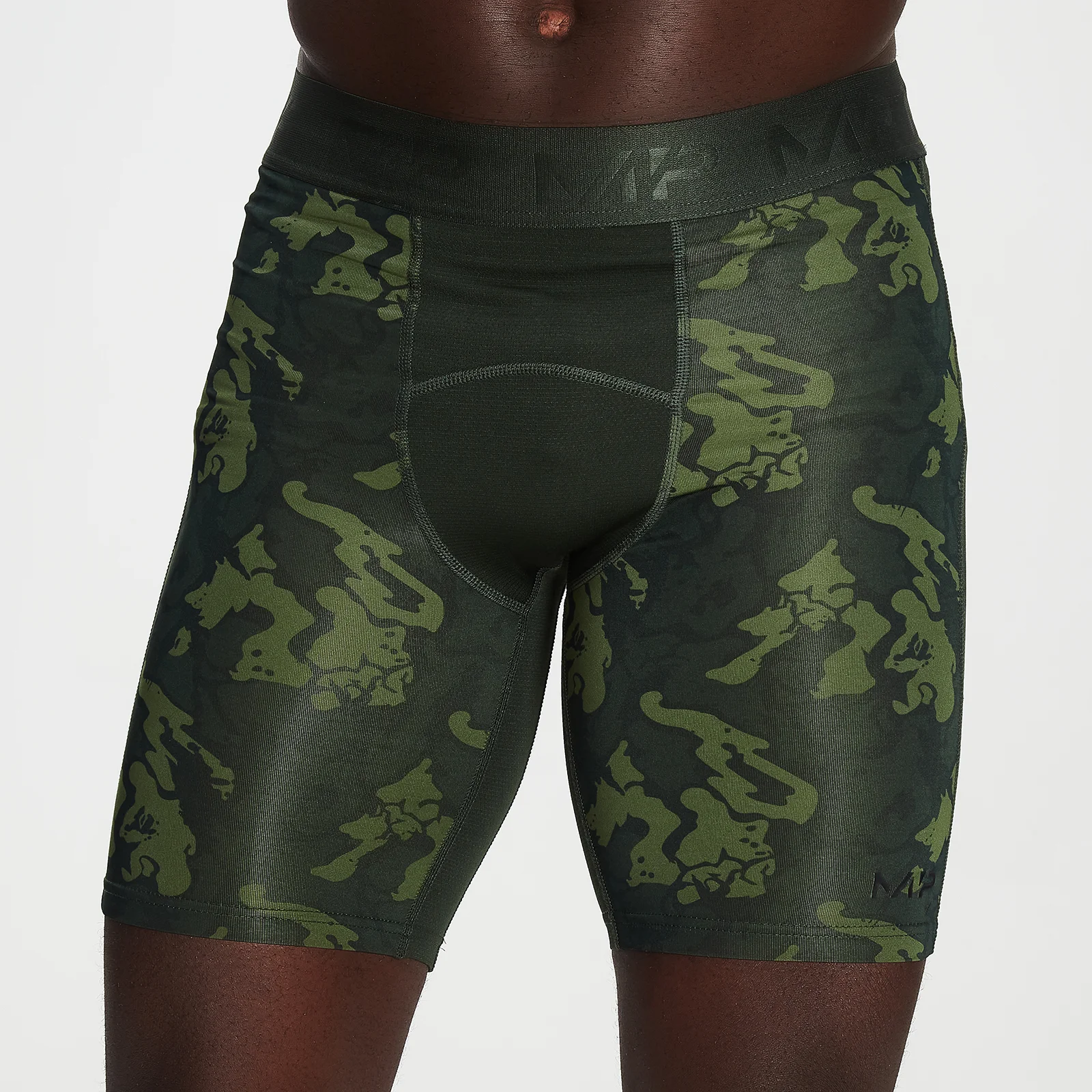Pantalones cortos de capa base de camuflaje Adapt para hombre de MP - Camuflaje verde - XXS Imagen 1