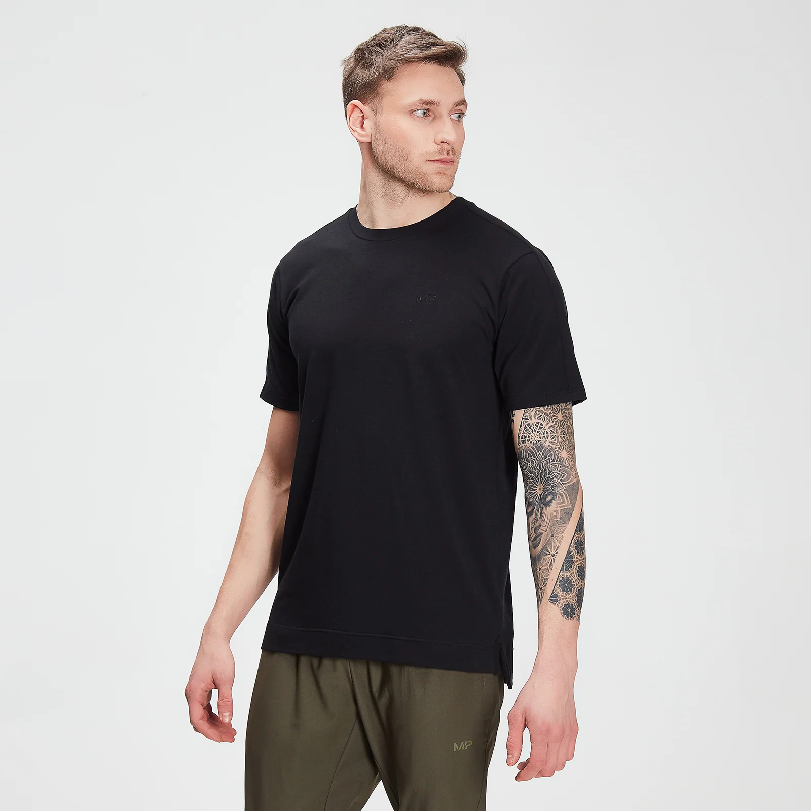 Camiseta de entrenamiento de manga corta drirelease® para hombre de MP - Negro - XXS Imagen 1