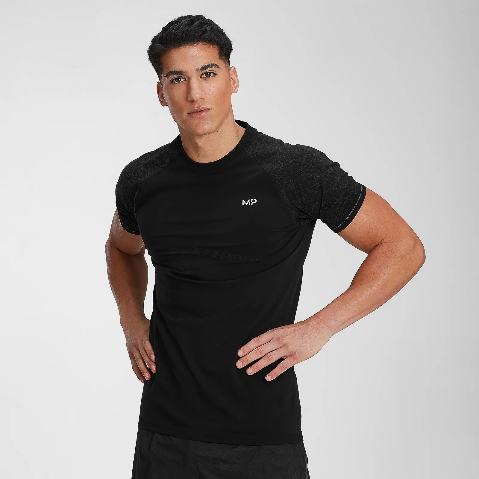 Camiseta de manga corta Velocity para hombre de MP - Negro - XS Imagen 1