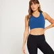 Sujetador deportivo Longline Power para mujer de MP - Azul oscuro