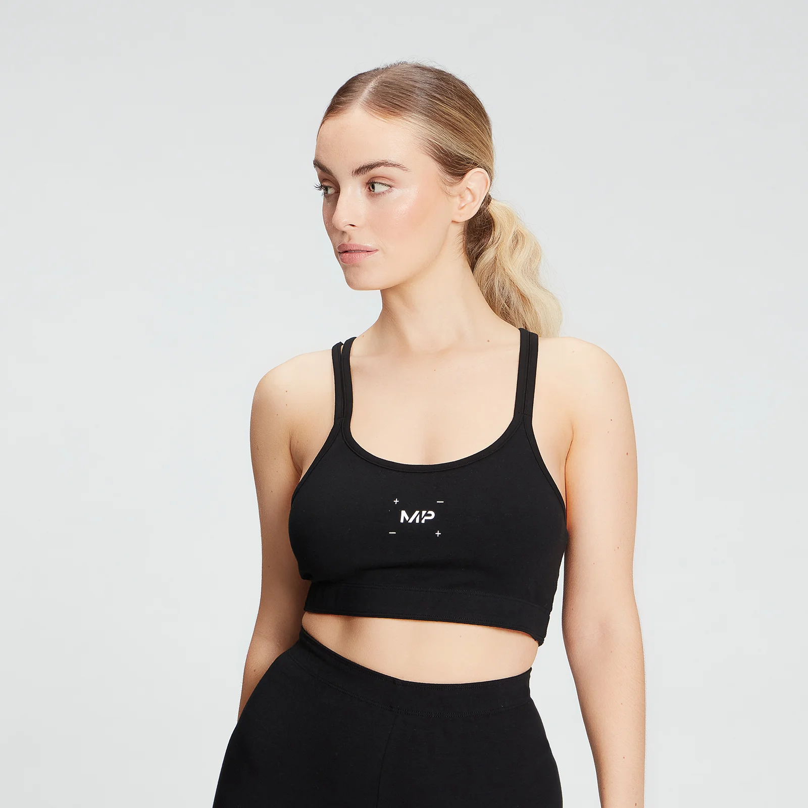MP Women's Central Graphic Bra - Black - XXS Imagen 1