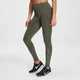 Mallas Training con el logotipo de la marca para mujer de MP - Verde aceituna oscuro