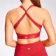 Sujetador deportivo con espalda cruzada Power para mujer de MP - Rojo