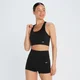 Sujetador deportivo con tirantes cruzados y sin costuras Shape para mujer de MP - Negro