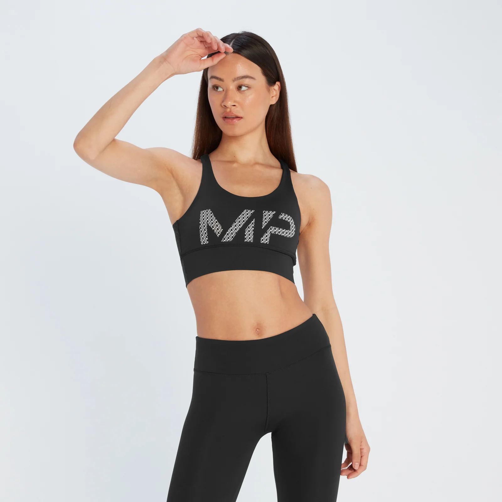 Sujetador de entrenamiento Essentials estampado para mujer de MP - Negro - XXS Imagen 1