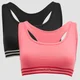 Bralettes Impact Essentials de edición limitada para mujer de MP (pack de 2) - Negro/Rosa