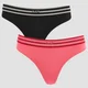 Tangas Impact Essentials de edición limitada para mujer de MP (pack de 2) - Negro/Rosa