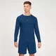 Camiseta de manga larga de entrenamiento Fade Graphic para hombre de MP - Azul oscuro