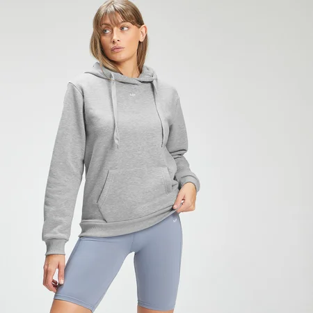 Sudadera con capucha y bolsillo canguro para mujer de MP - Gris Pardo