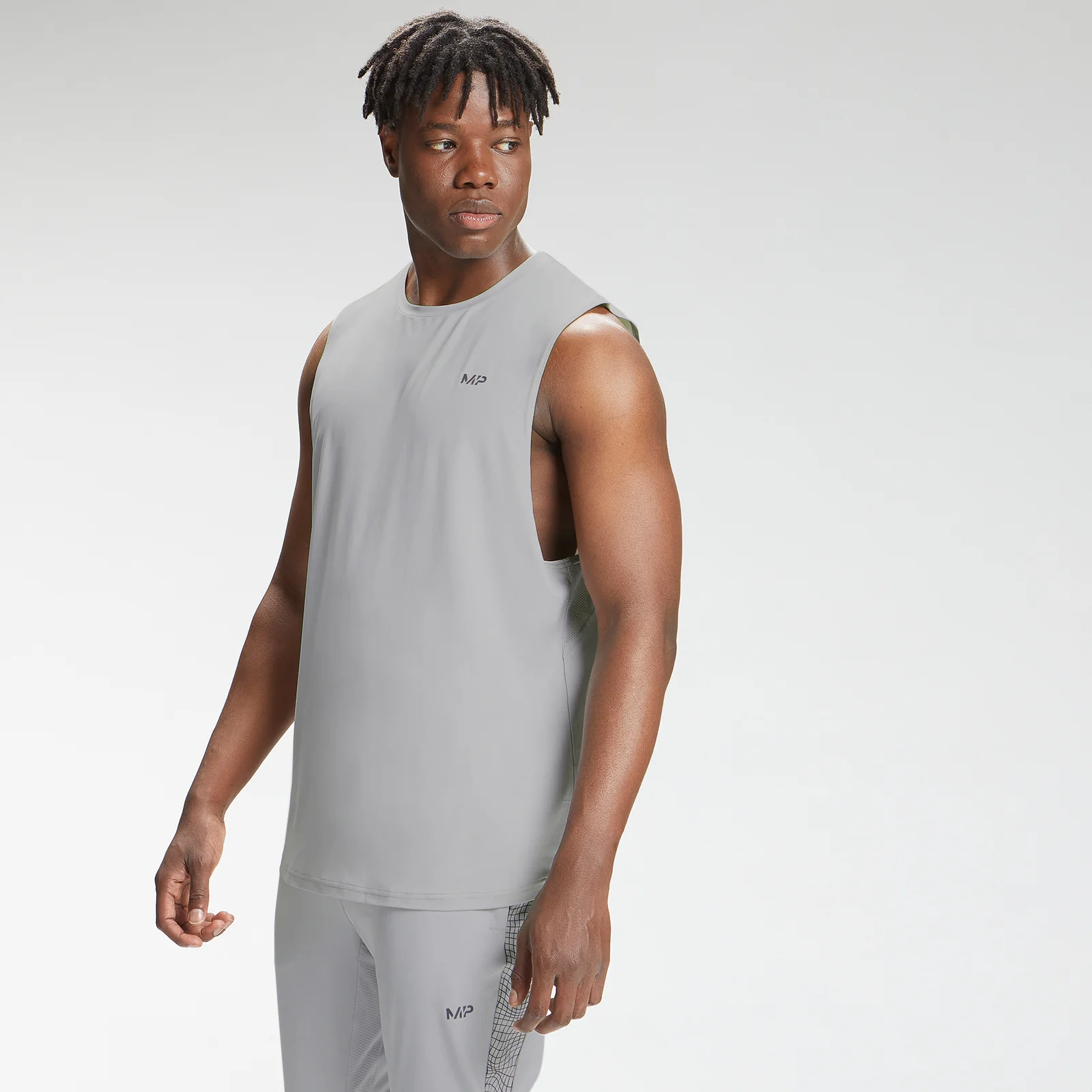 Camiseta sin mangas Tempo para hombre de MP - Gris cromo - XXS Imagen 1