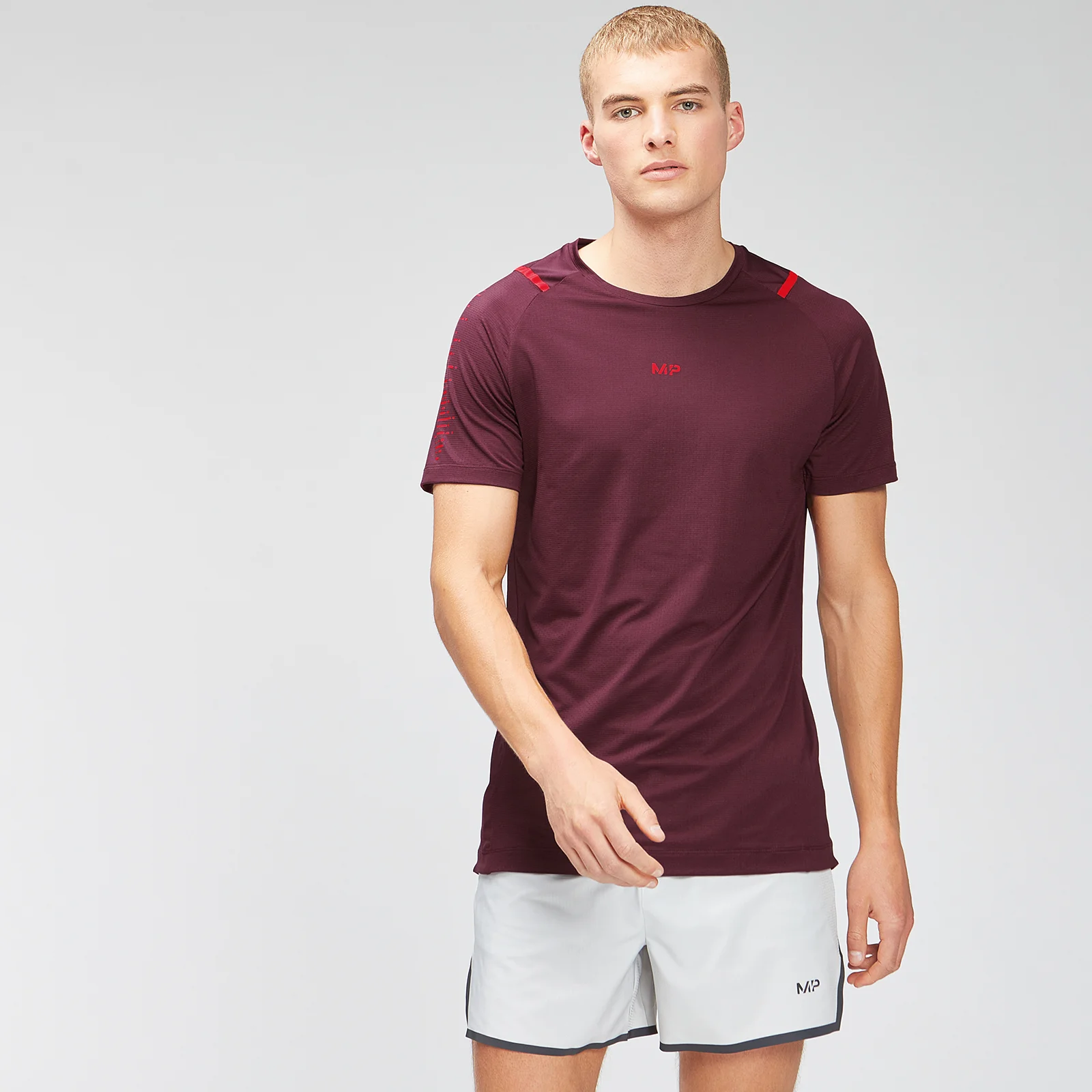 Camiseta de manga corta Velocity para hombre de MP - Granate - XXS Imagen 1