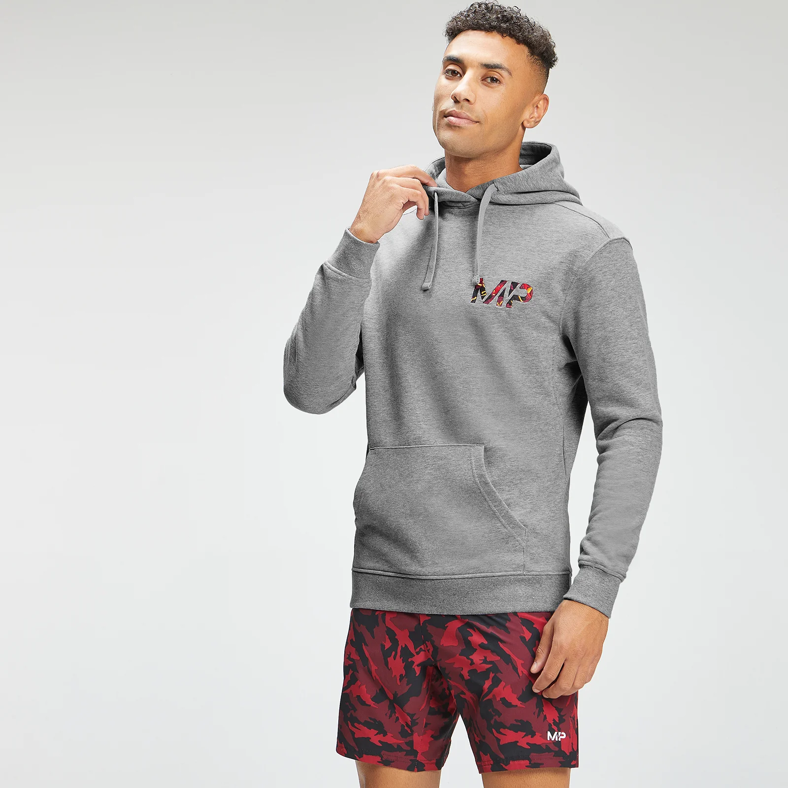 MP Men's Adapt Embroidered Hoodie - Storm Grey Marl - XXS Imagen 1