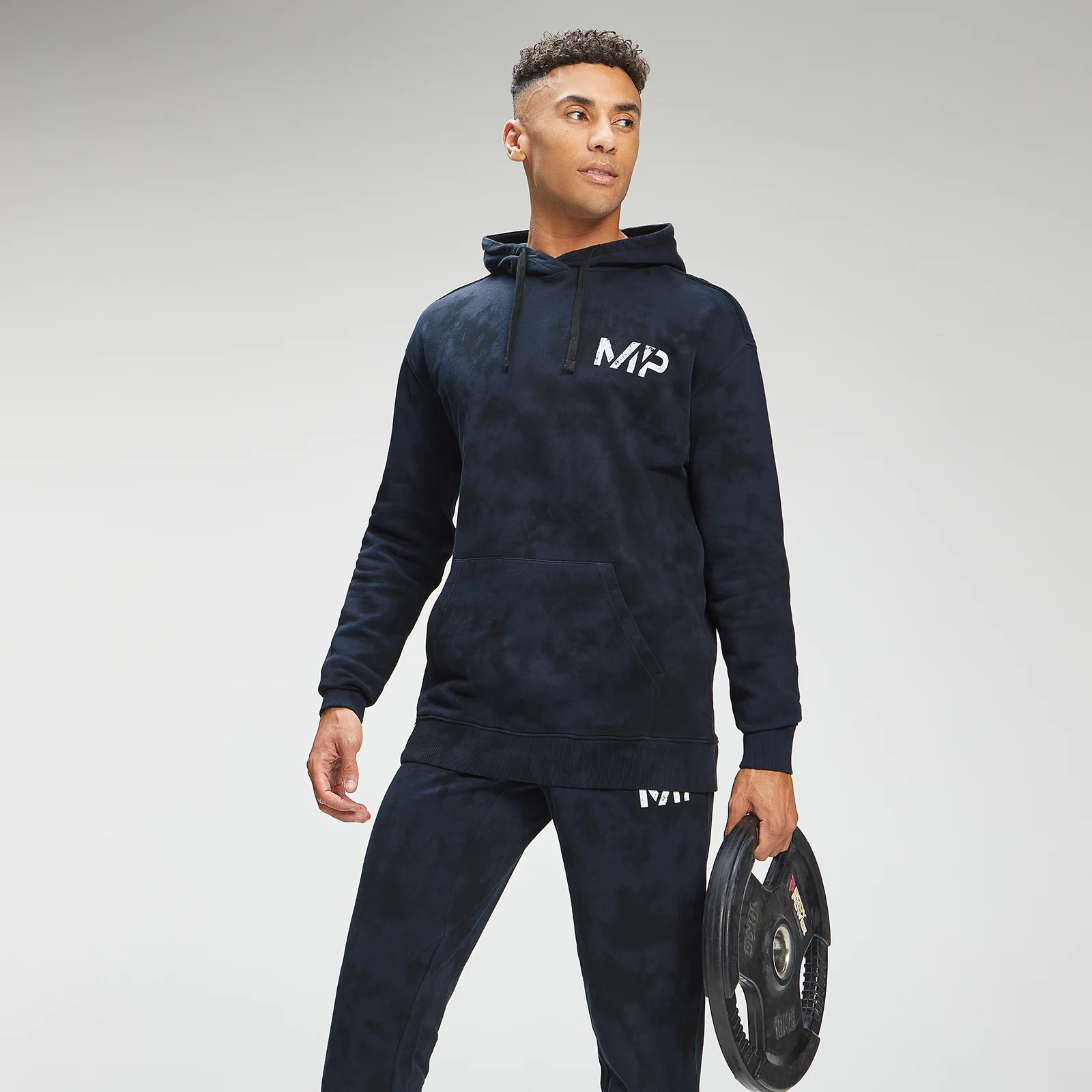 MP Men's Adapt Tie Dye Hoodie - Petrol Blue/Black - XXS Imagen 1