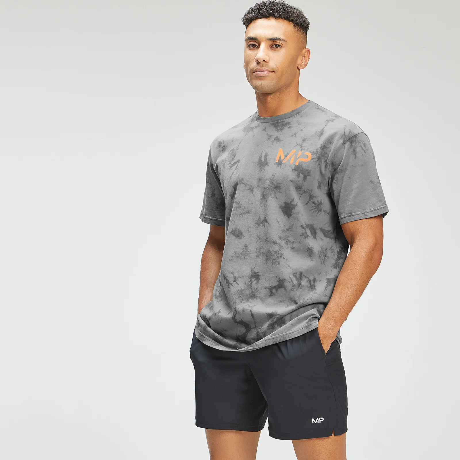 MP Men's Adapt Tie Dye Short Sleeve Oversized T-Shirt - Carbon/Storm - XXS Imagen 1