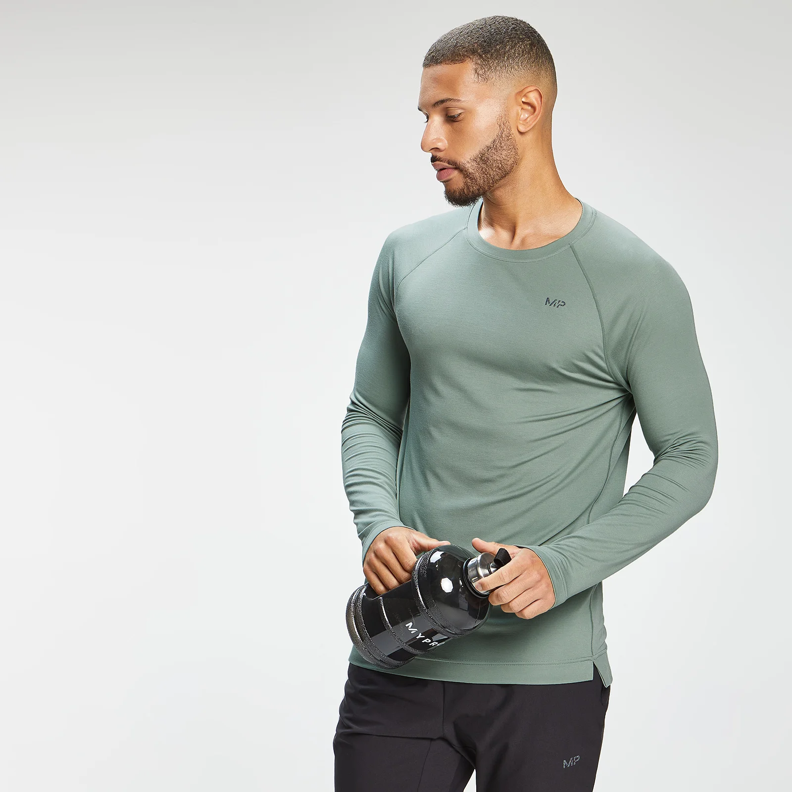Camiseta de manga larga Composure para hombre de MP - Verde claro - XXS Imagen 1
