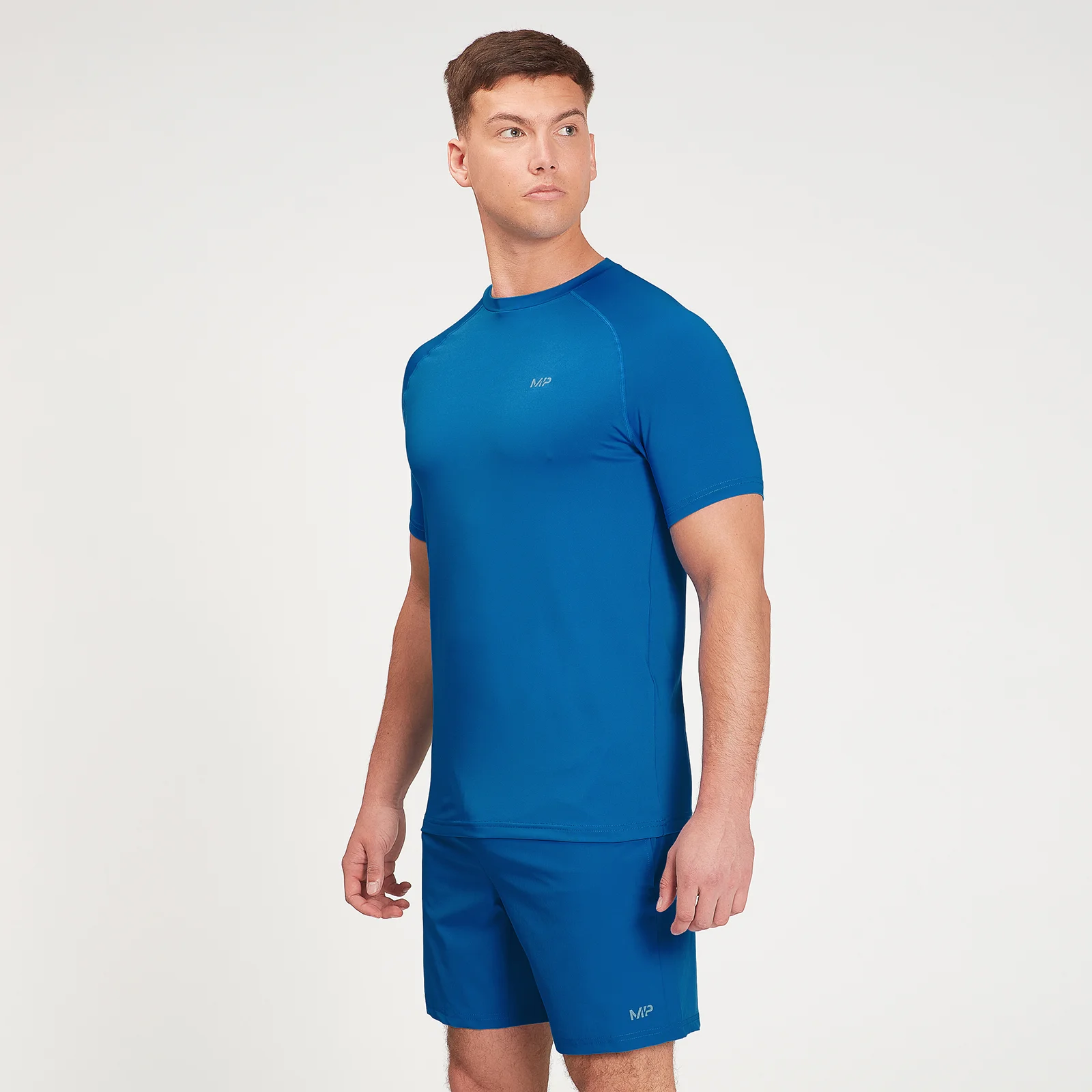 Camiseta de manga corta de running gráfica para hombre de MP - Azul medio - XXS Imagen 1