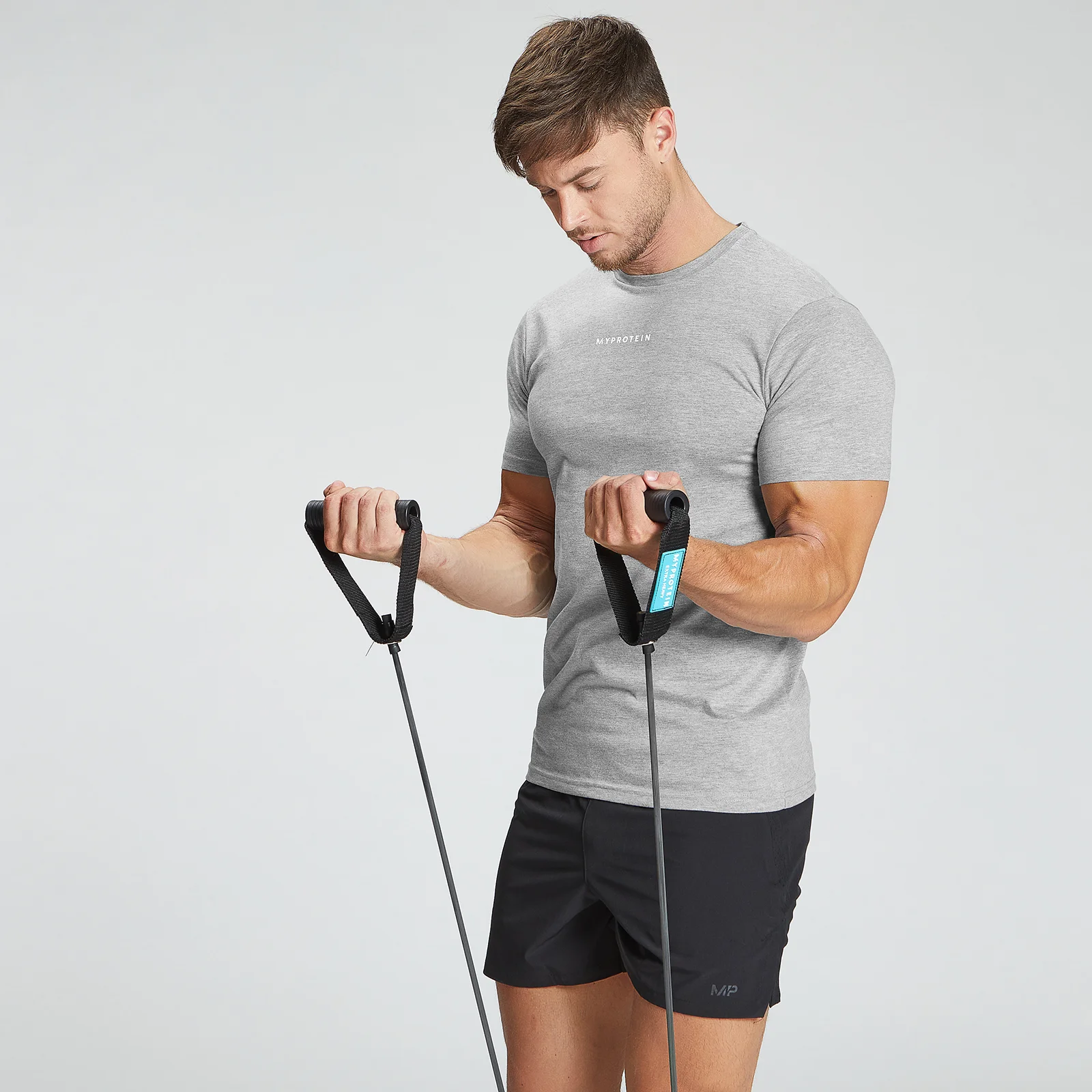 Camiseta de manga corta Originals para hombre de MP - Gris clásico jaspeado - XXS Imagen 1