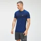 Camiseta de manga corta sin costuras Essentials para hombre de MP - Azul intenso jaspeado