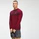 Camiseta de manga larga sin costuras para hombre de MP - Vino jaspeado