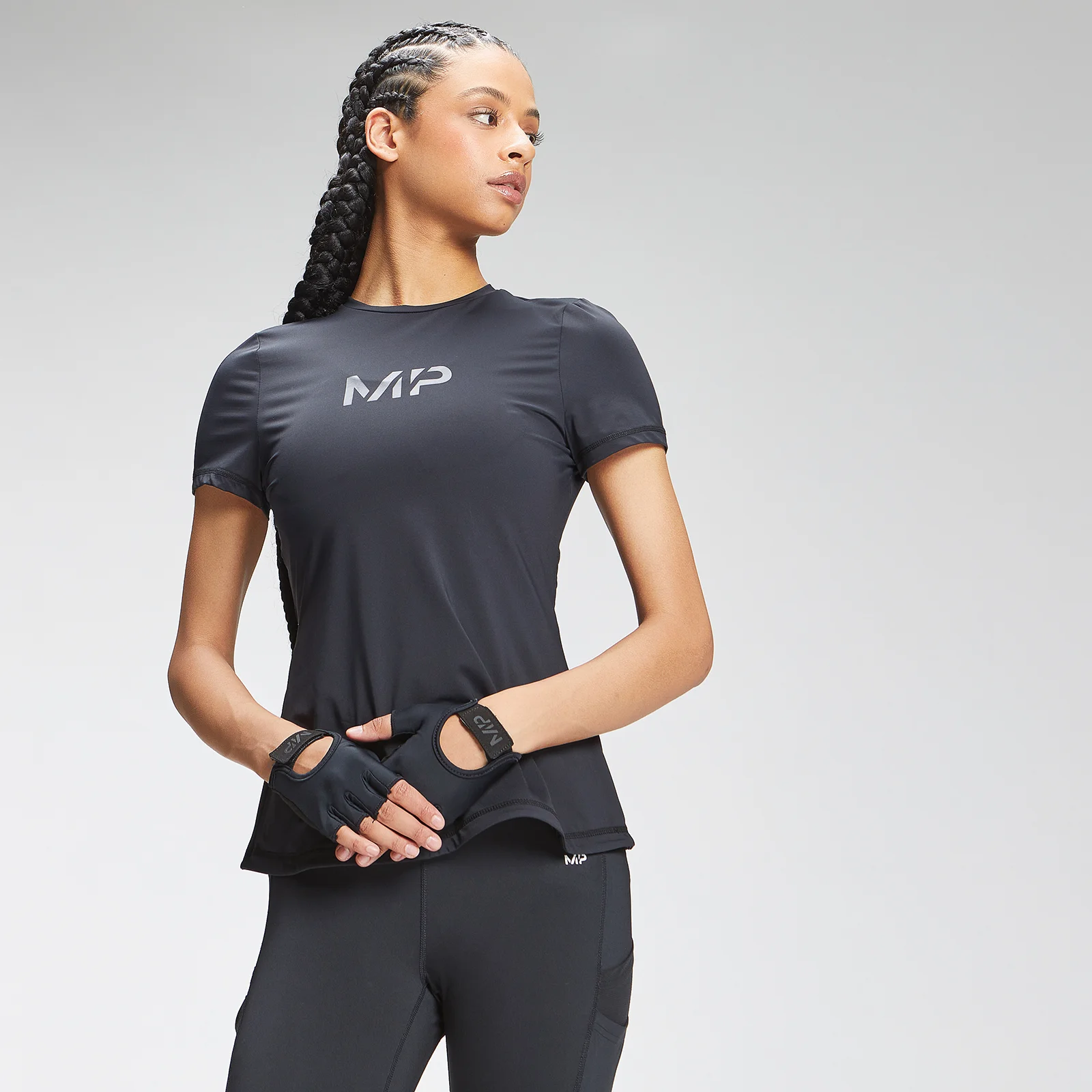 Camiseta de manga corta Tempo para mujer de MP - Negro - XXS Imagen 1
