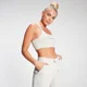 Sujetador con miniestampado de marca para mujer de MP - Gris claro jaspeado
