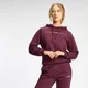 Sudadera con capucha con miniestampado de marca para mujer de MP - Granate